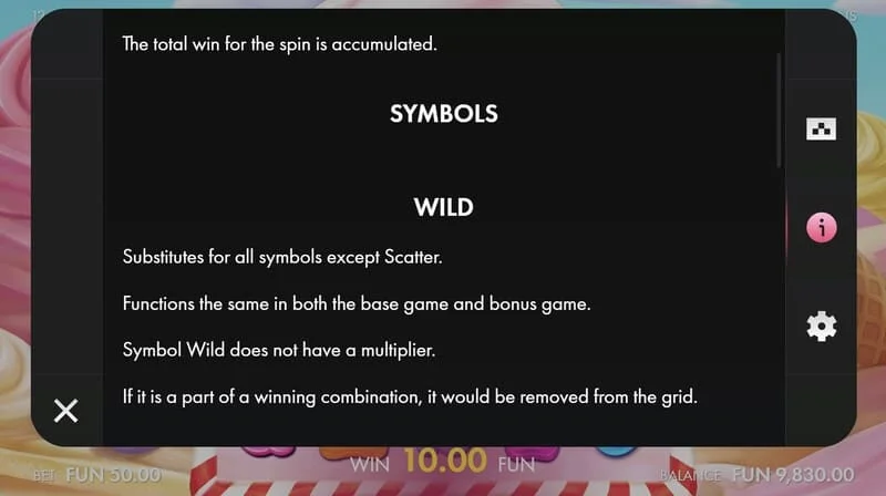 Sugar Wins - Slot-Süßigkeitensymbole